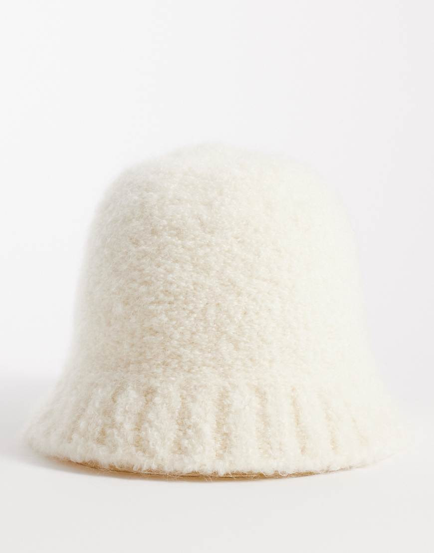 & Other Stories wool and mohair blend bucket hat in white | ASOS (Global)