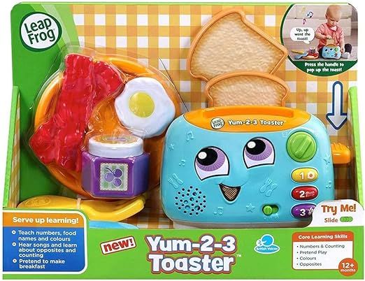 LeapFrog Yum-2-3 Toaster, Learning Toy with Sounds and Colours for Sensory Play, Educational Toys... | Amazon (US)