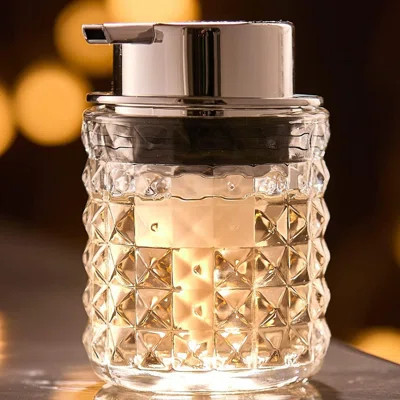 Sandino Bathroom Accessory Glass Hand Foaming Soap Dispensers with Silver Pump | Wayfair North America