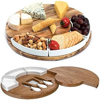 Shanik Cheese Cutting Board Set - Charcuterie Board Set and Cheese Serving Platter. Perfect Meat/... | Amazon (US)