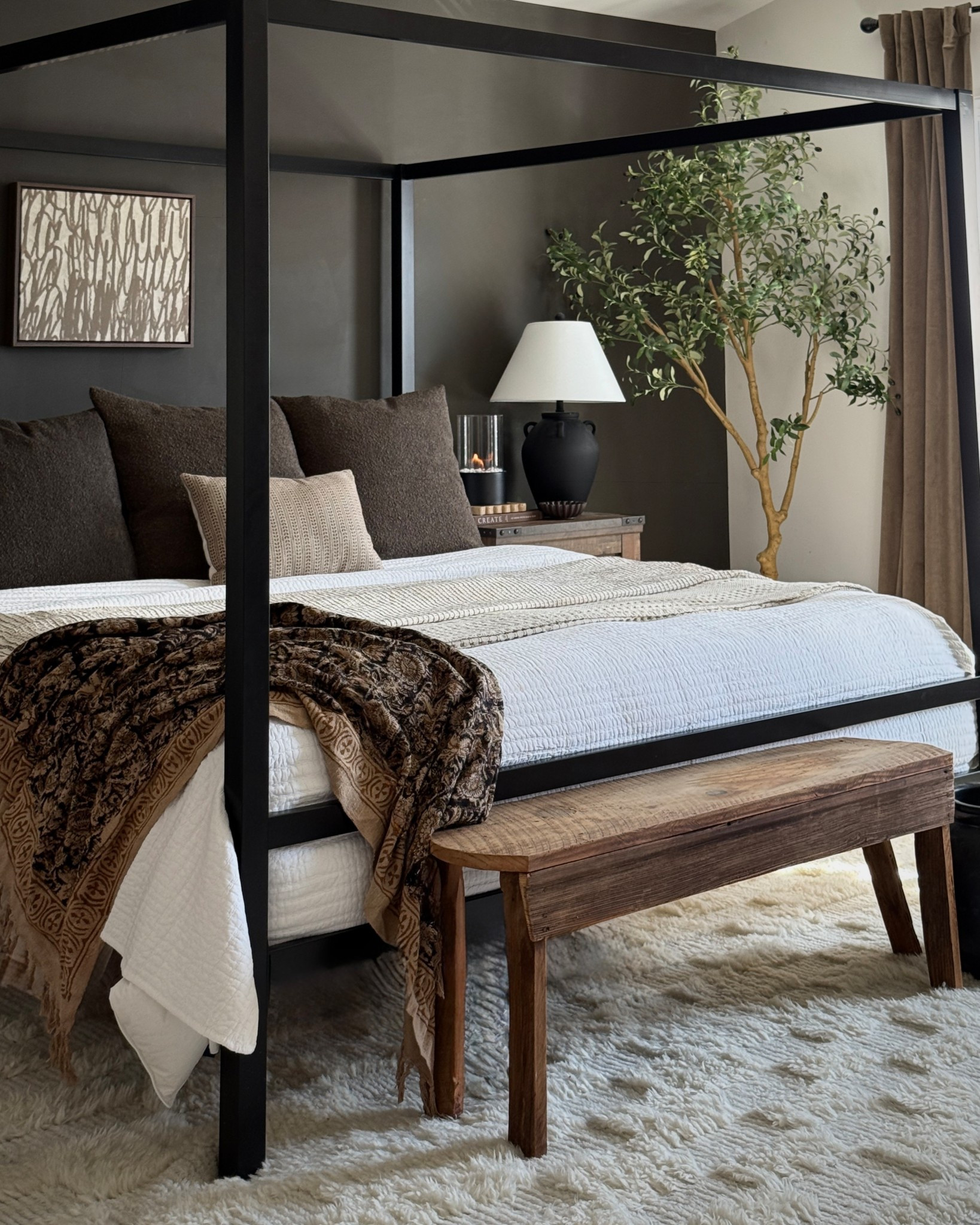 Moody neutral earthy bedroom decor!

#LTKSaleAlert #LTKHome