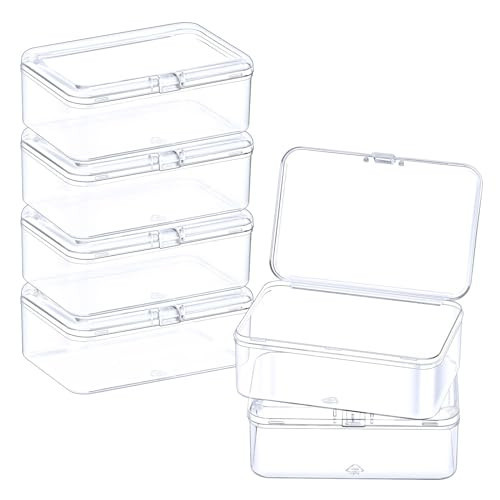 ZORRITA Small Plastic Storage Containers, 6 Pack, 3.5 x 2.3 x 1.3 Inch | Amazon (US)