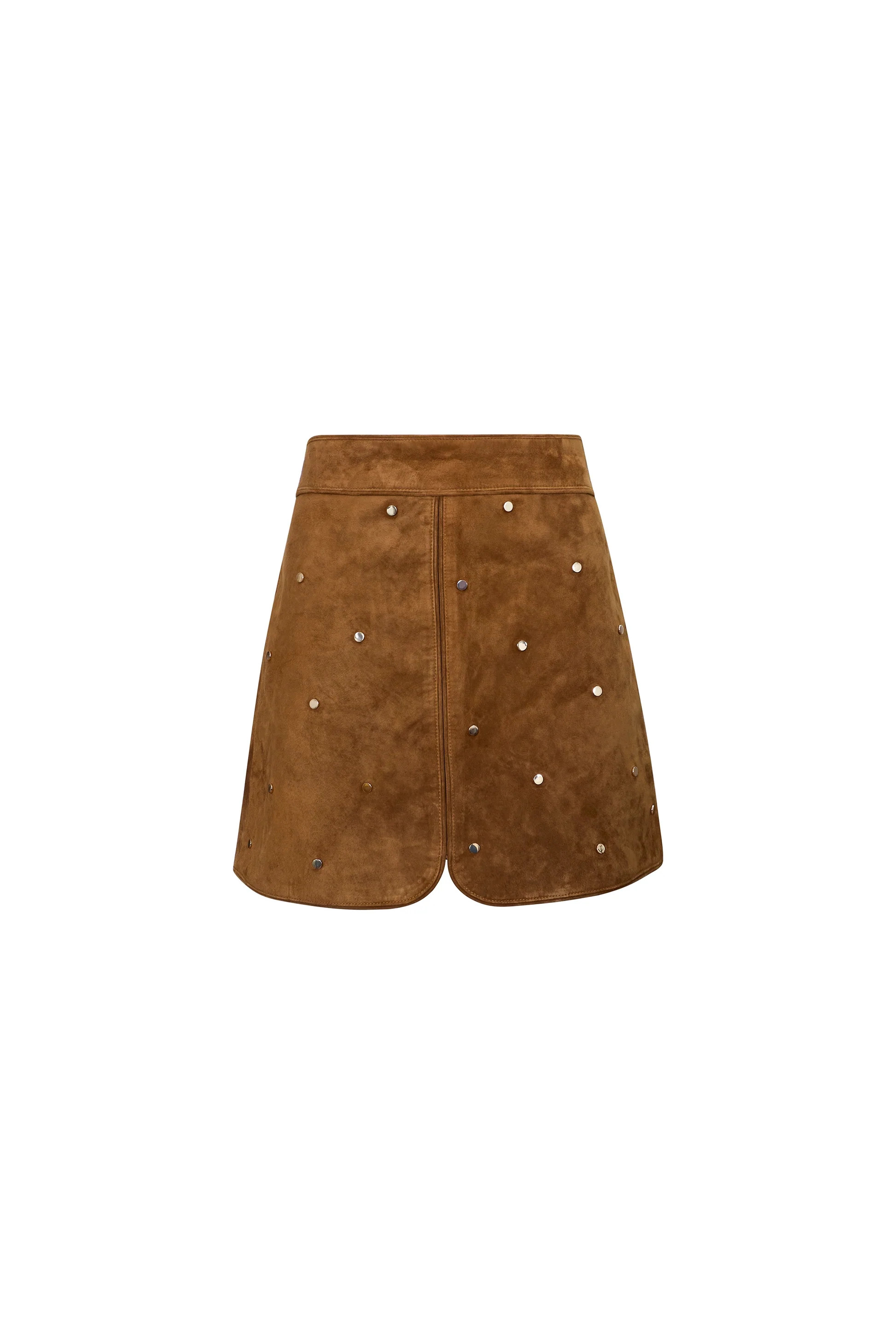 Dottie Skirt | Studded Suede Mini Skirt | Hunter Bell | Hunter Bell