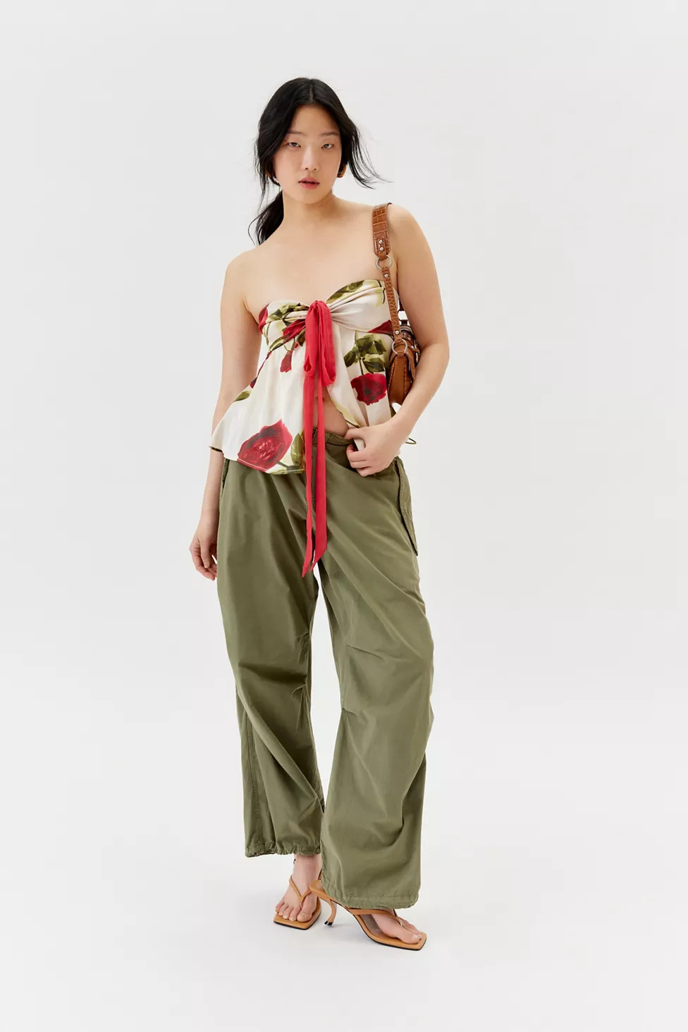 Kimchi Blue Kiki Satin Flyaway Top | Urban Outfitters (US and RoW)