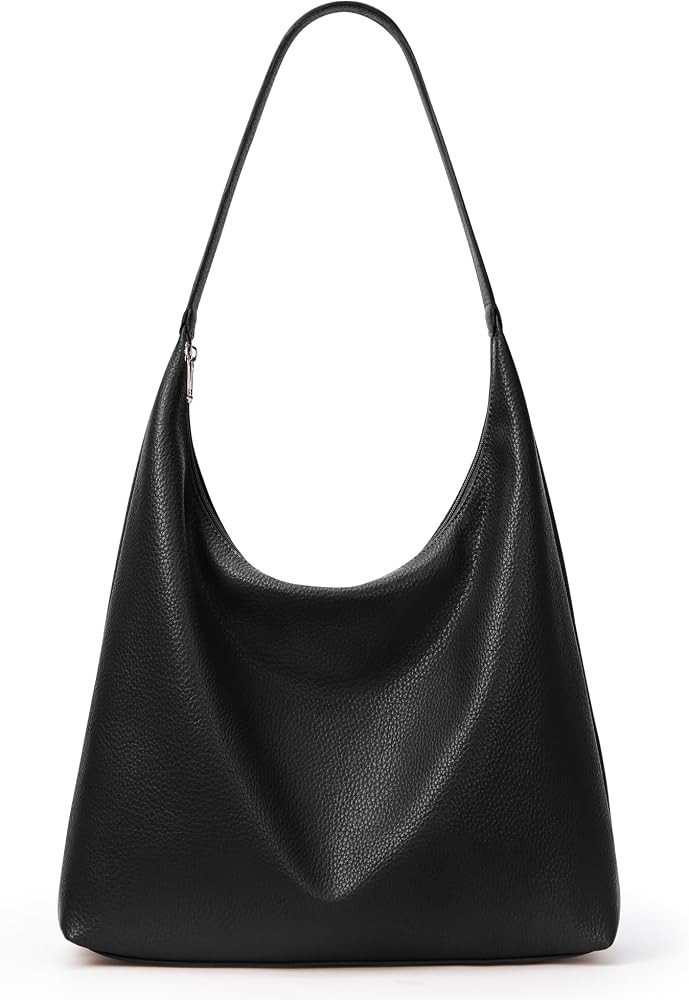 KALIDI Casual Tote Bag Vegan Leather Hobo Zipper Work Bag Weekender Shoulder for Women Shoulder T... | Amazon (US)