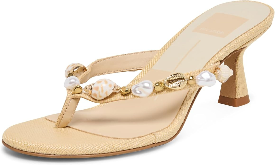 Dolce Vita Women's Daksie Heeled Thong Sandals | Amazon (US)