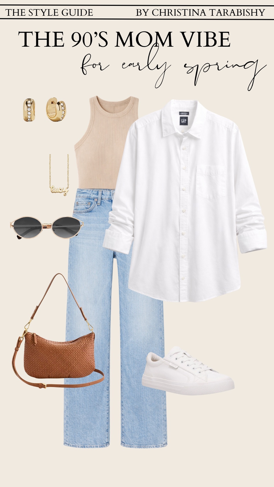 The kind of outfit that always looks put together
Button down, denim, and simple accessories

button down shirt, straight leg jeans, neutral tank, casual outfit, leather bag, minimal style, everyday outfit

#LTKmomlife #LTKootd #LTKSeasonal