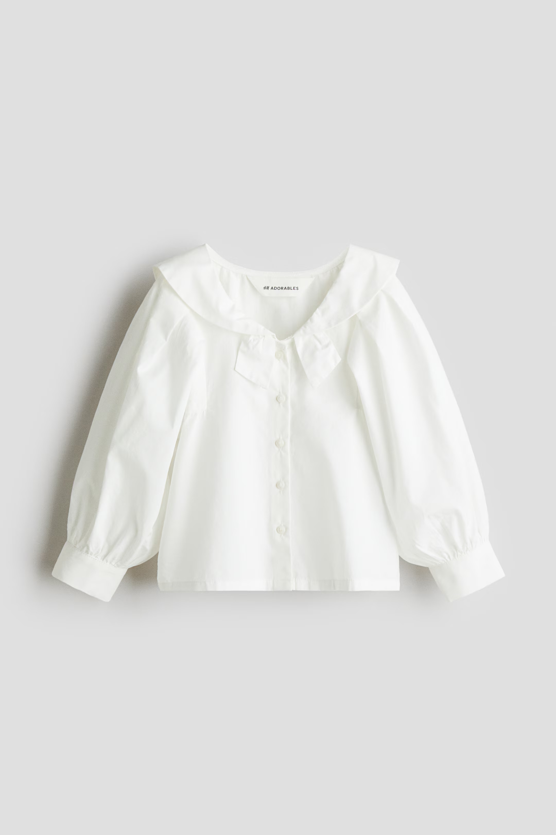White Cotton Blouse with Sailor Collar for kids | H&M CA | H&M (US + CA)