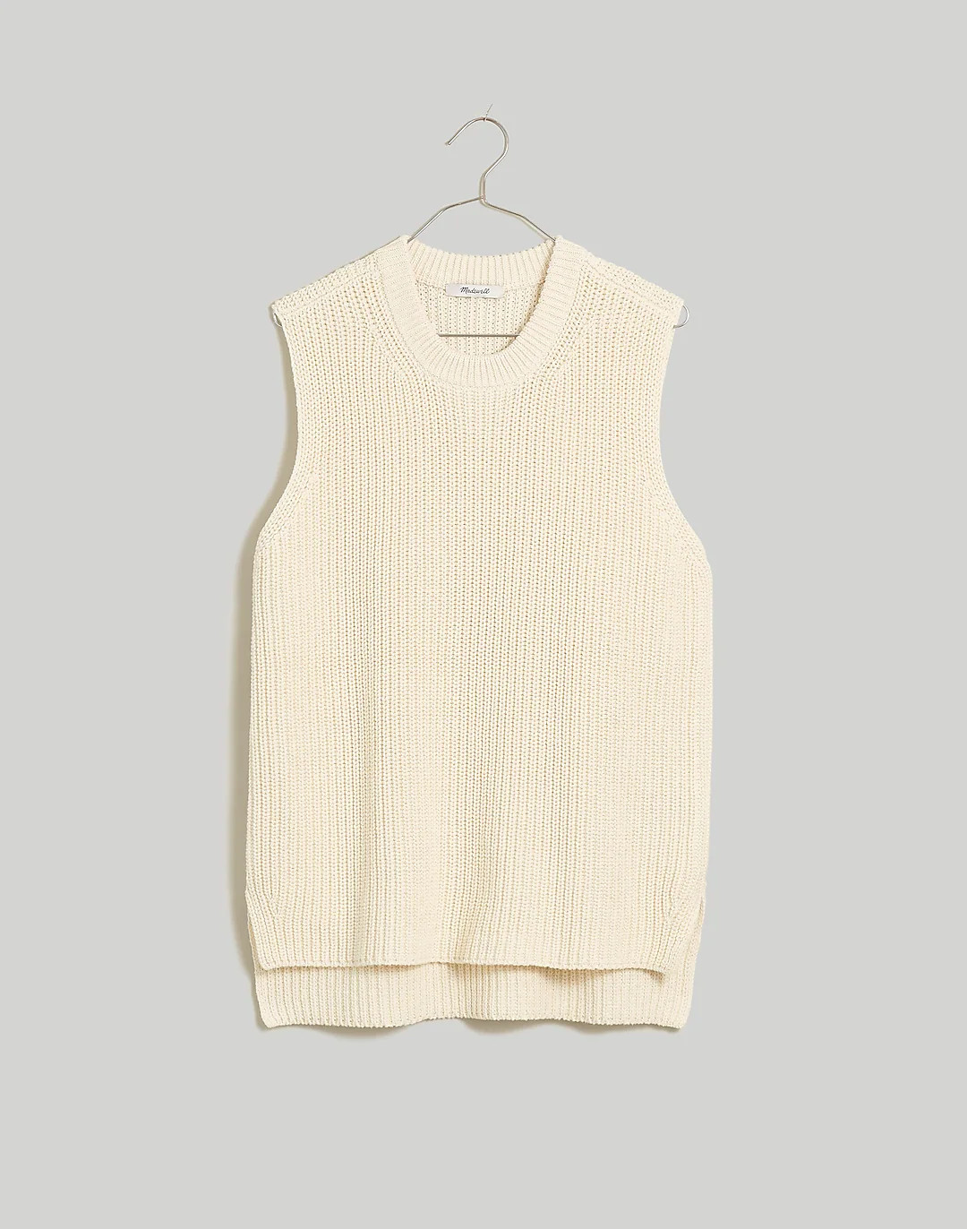 Ribbed Long Sweater Vest | Madewell