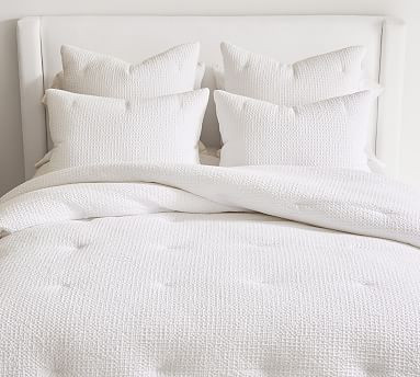 Vintage Washed Cotton Linen Comforter | Pottery Barn (US)