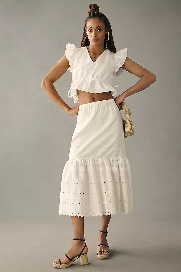 By Anthropologie Eyelet Petticoat Skirt | Anthropologie (US)