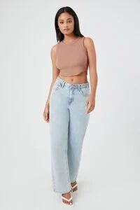Rib-Knit Cropped Tank Top | Forever 21 (US)
