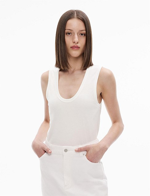 Witchery Jersey Scoop Tank | David Jones | David Jones (Australia & New Zealand)