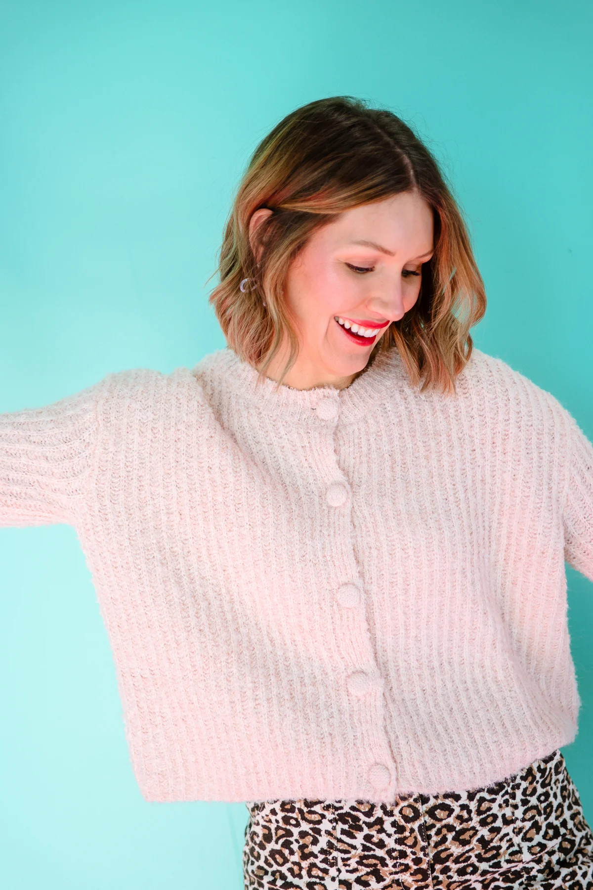 Ayla Button Down Cardigan - Dusty Pink | MyEllement Boutique