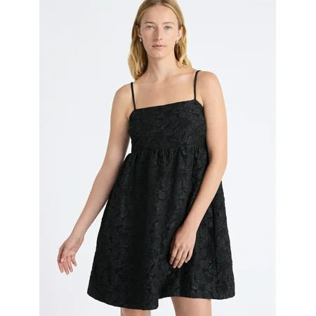 Free Assembly Women s and Women s Plus Sleeveless Lace Babydoll Dress with Pockets Size XS-4X | Walmart (US)