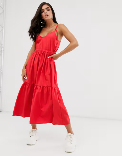 ASOS DESIGN tiered cami maxi dress | ASOS US