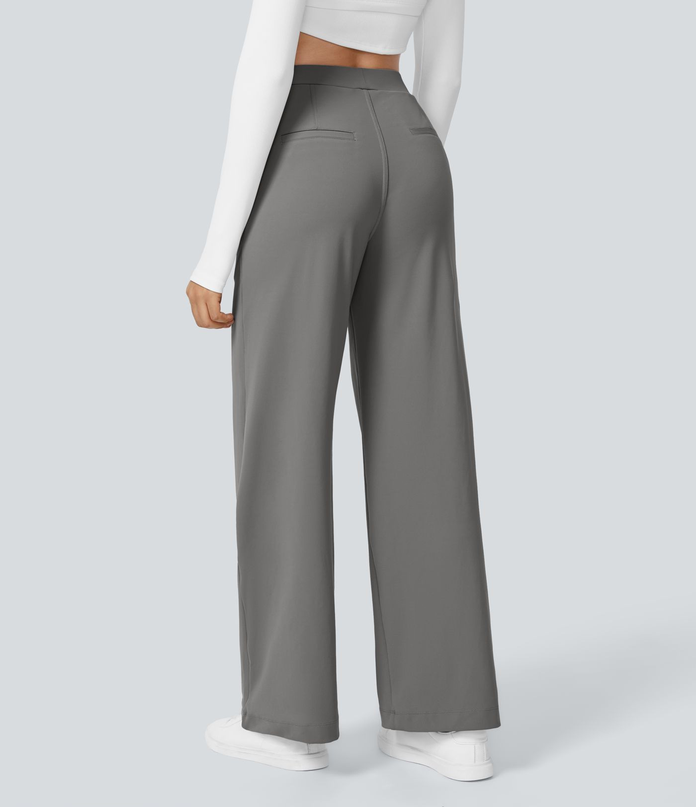 Women\u2019s Halara Flex\u2122 DayStretch High Waisted Pocket Straight Leg Work Trousers - Halara | Halara UK