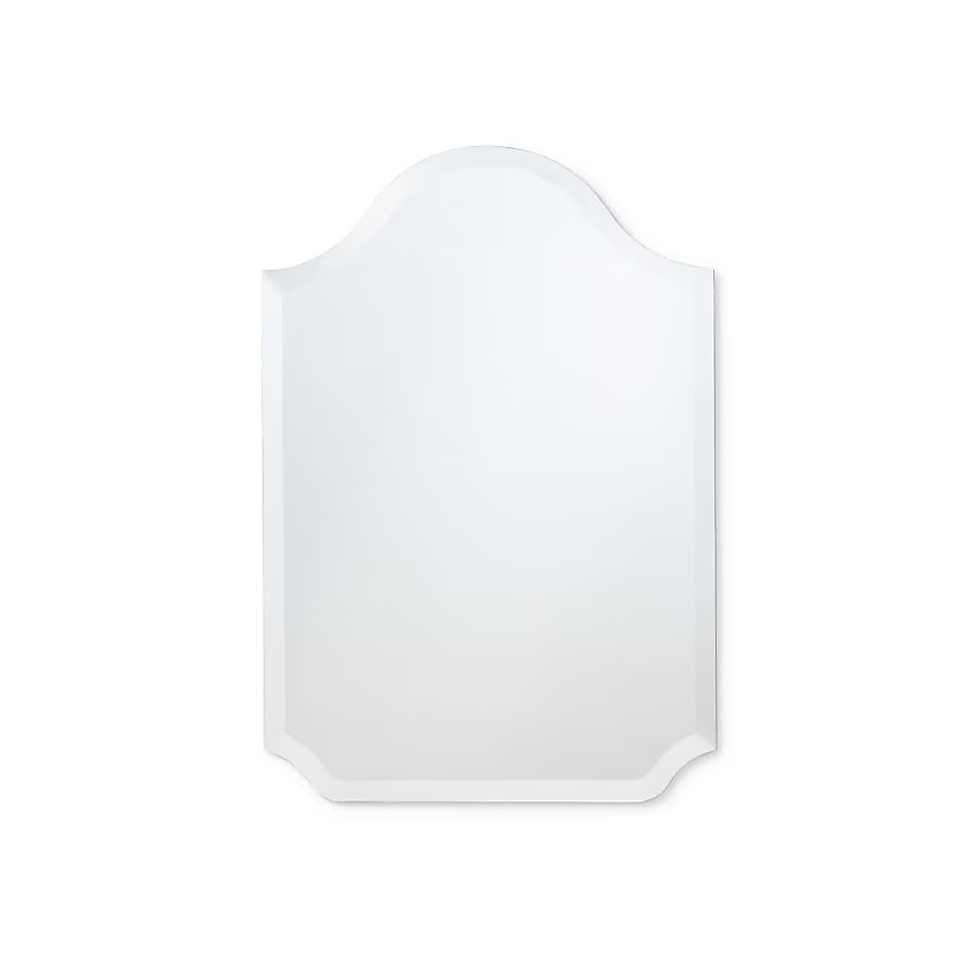 Better Bevel 22-in x 32-in Beveled Frameless Arch Bathroom Vanity Mirror ( Clear ) | Lowe's
