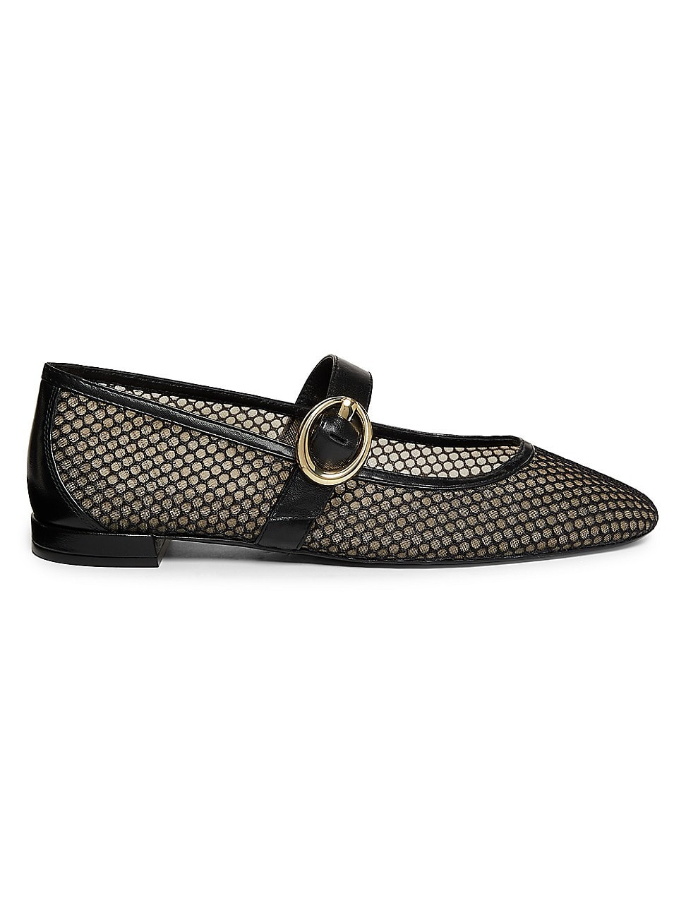 Women's Arabella Mesh & Leather Mary Janes - Black - Size 9 | Saks Fifth Avenue