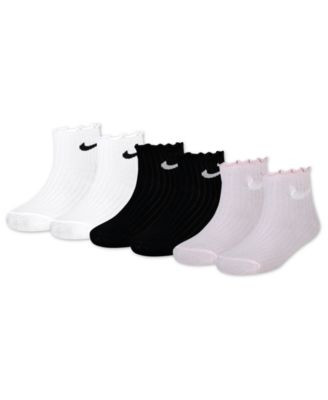 Girls' 4-7 Lettuce Ankle Socks, 6-Pack | Macy's
