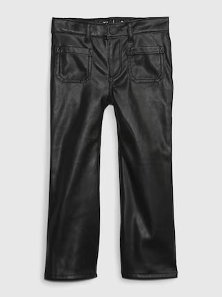 Toddler Vegan Leather Flare Jeans | Gap (US)