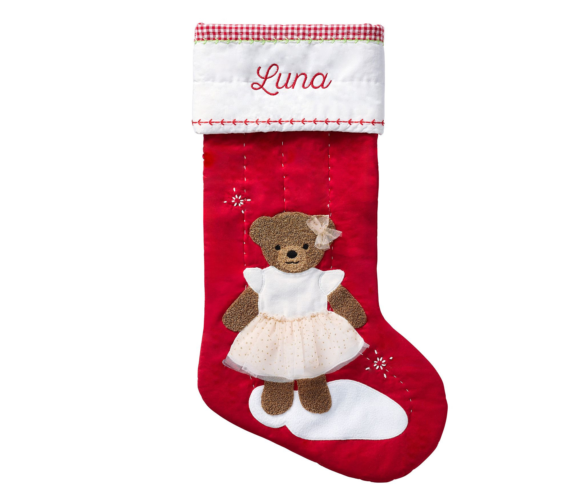 Quilted Christmas Stocking Collection | Pottery Barn Kids