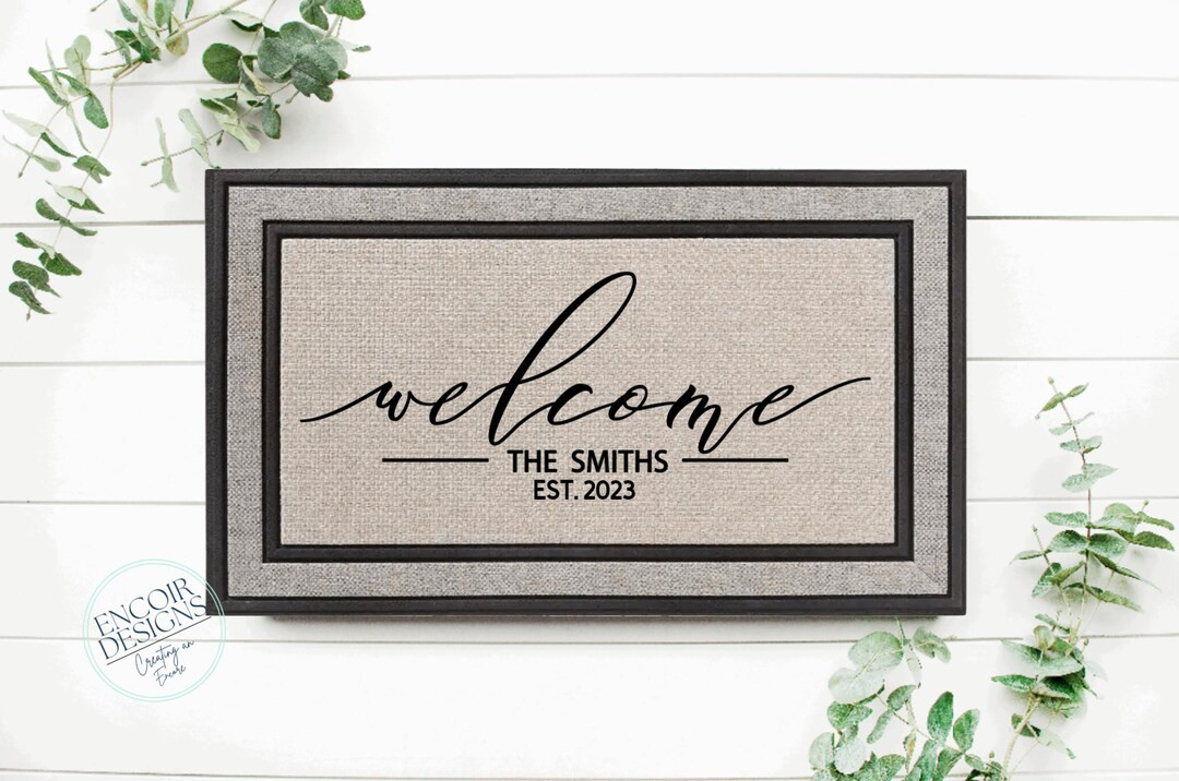 Housewarming Gift / Family Name Gift / Personalized Doormat / Closing Gift / Custom Family Welcom... | Etsy (US)