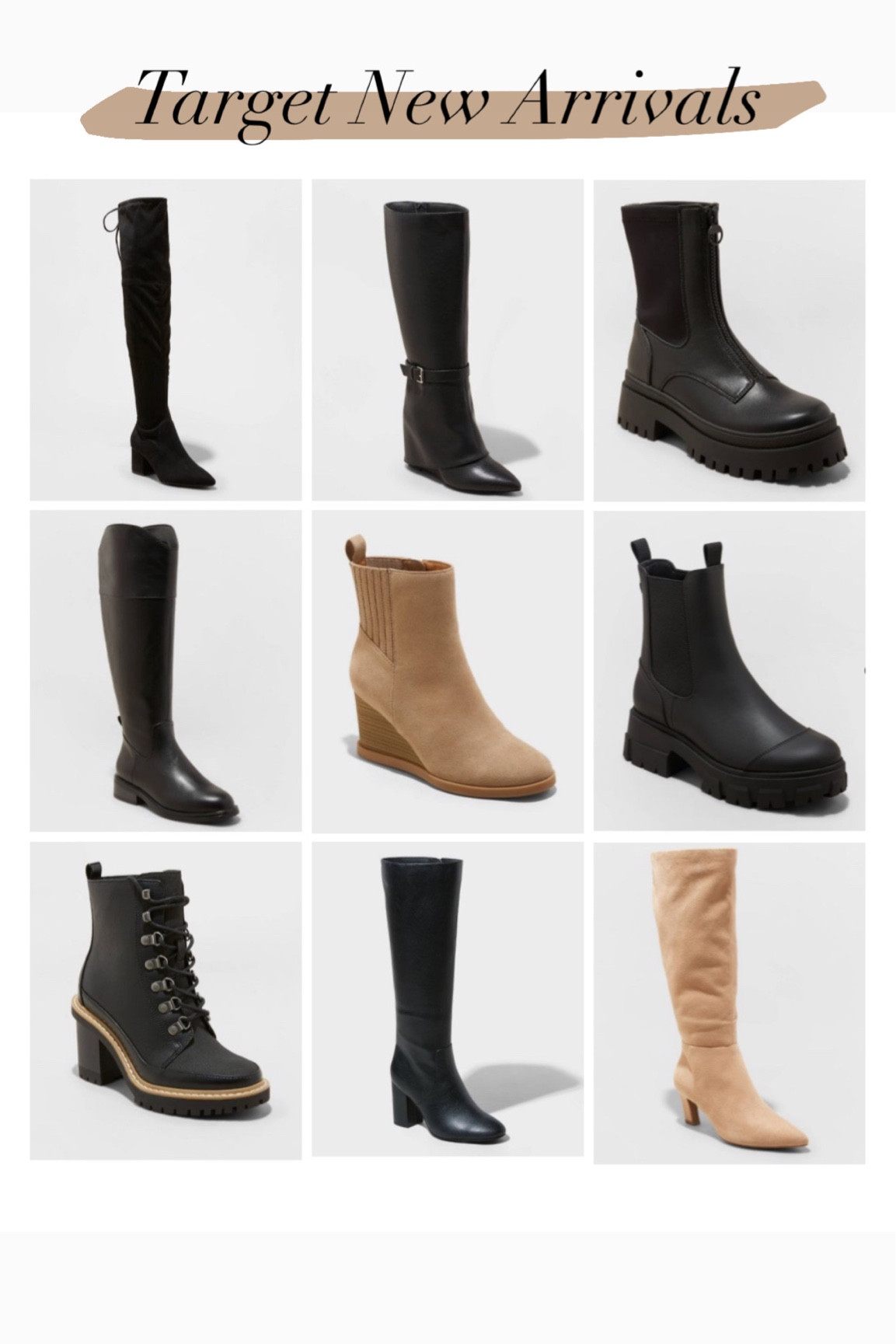 Target new arrivals 
Boots

#LTKshoecrush