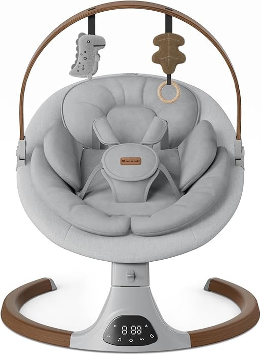 Baby Swings for Infants, Monamii Baby Swing, Bluetooth Infant Swing with Music Speaker, 5 Speeds ... | Amazon (US)