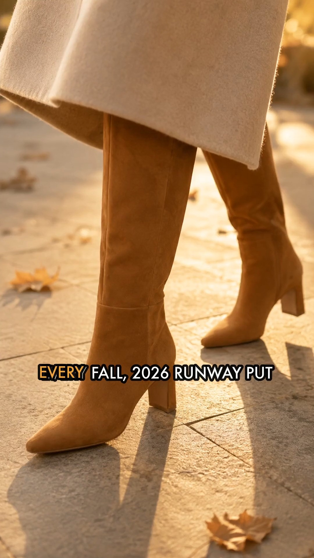 Cognac suede knee-high boots, $49.99 🍂 Suede is the fall 2026 story and cognac is the colour that kept coming up. Sharp square toe, slim block heel, clean shaft with no hardware — the restraint is why it reads expensive. Honest part: it's faux suede, not real, and the calf runs wide, which is either a dealbreaker or exactly what you've been looking for. 

 #LTKSeasonal #LTKSaleAlert