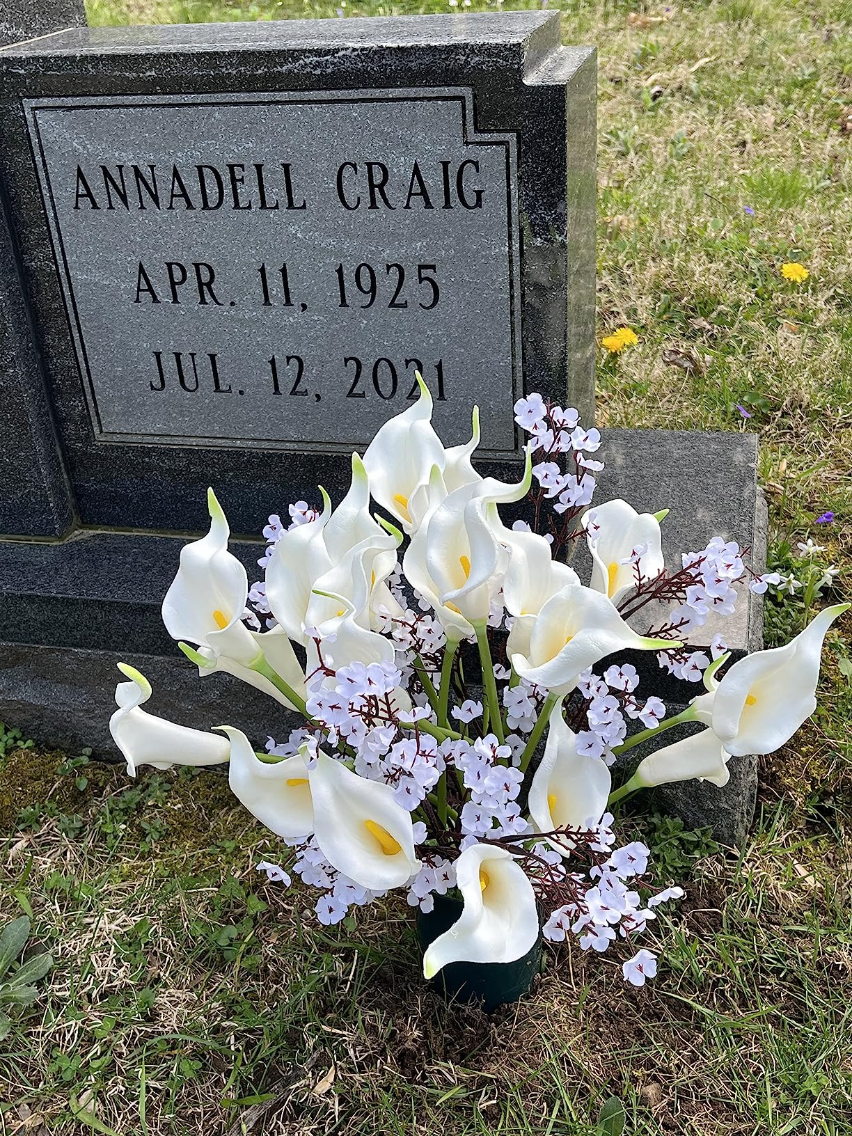 Mandy's 20pcs White Flowers Artificial Calla Lily Silk Flowers 13.4" for Mother's Day Home Kitche... | Amazon (US)