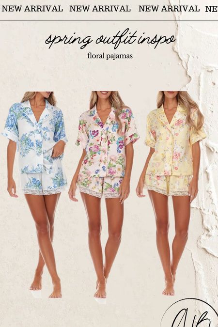 New spring floral pajama sets! Comes in 3 different colors! 

#LTKSeasonal #LTKstyletip #LTKfindsunder100
