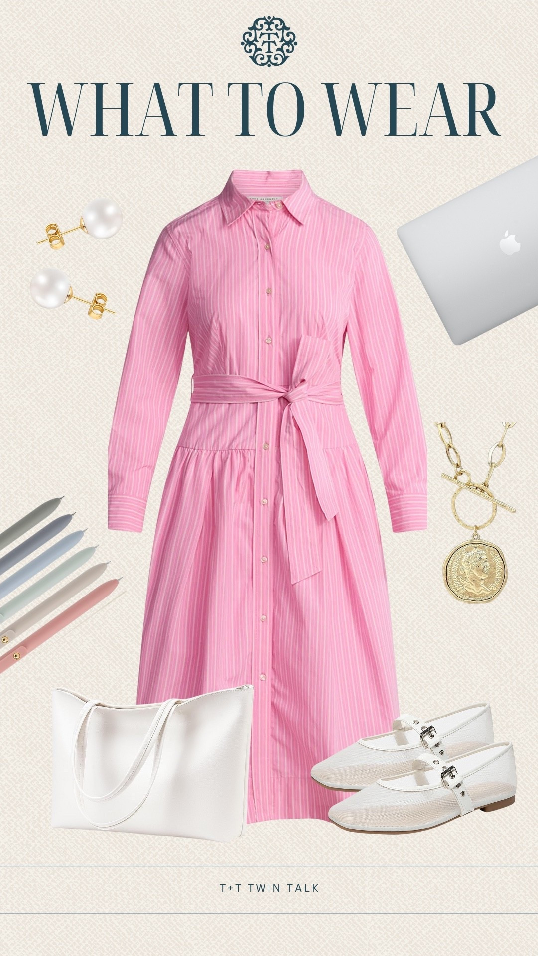 What to wear teacher outfit inspiration under $100! This shirtdress from Walmart is a great option for workwear/teacher outfit! We paired it with Mary Jane flats and a tote to carry all your essentials. This dress is actually only $34!

#LTKOver40 #LTKMidsize #LTKSeasonal