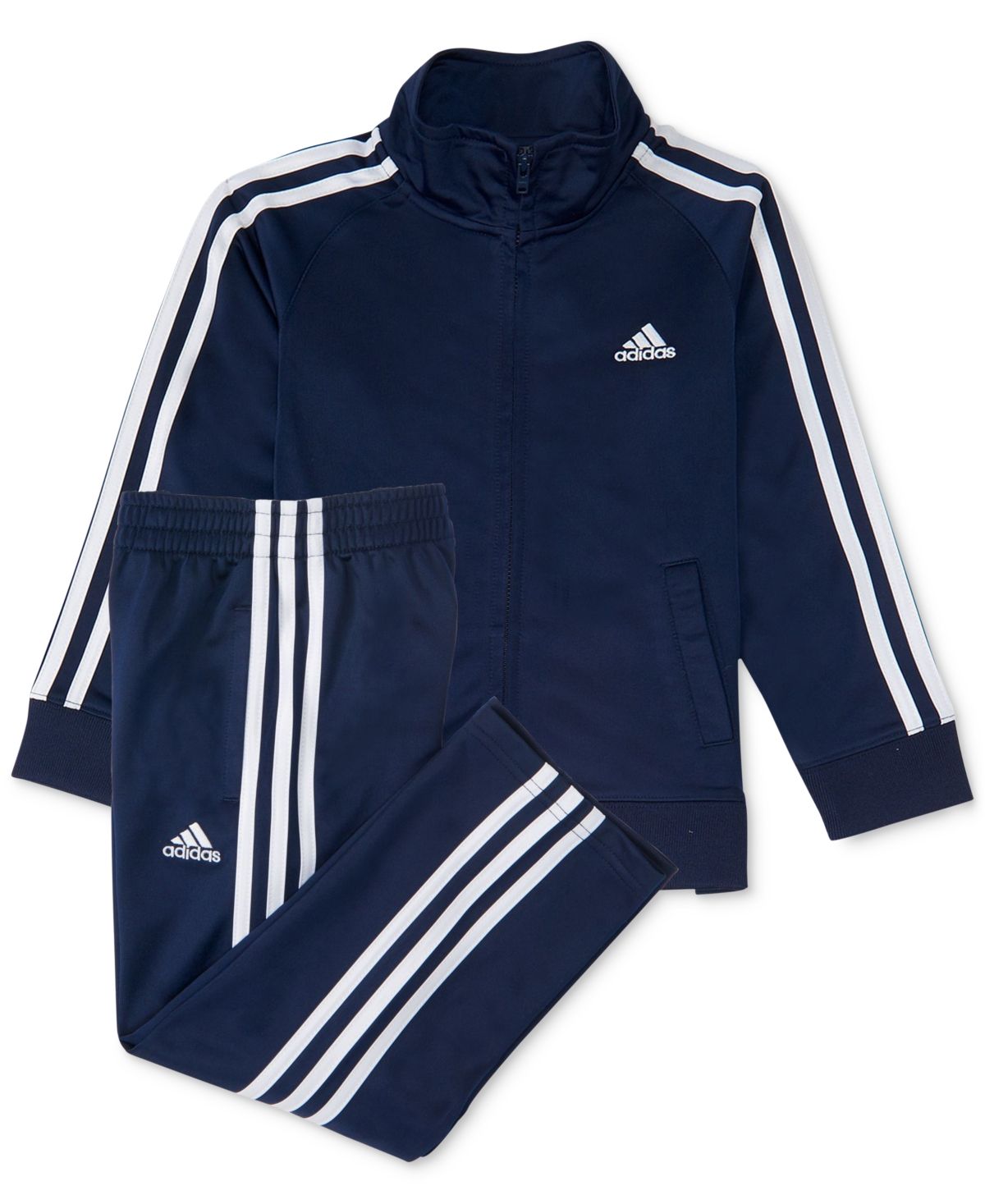 adidas Baby Boys 2-Pc. Three-Stripe Track Suit | Macys (US)