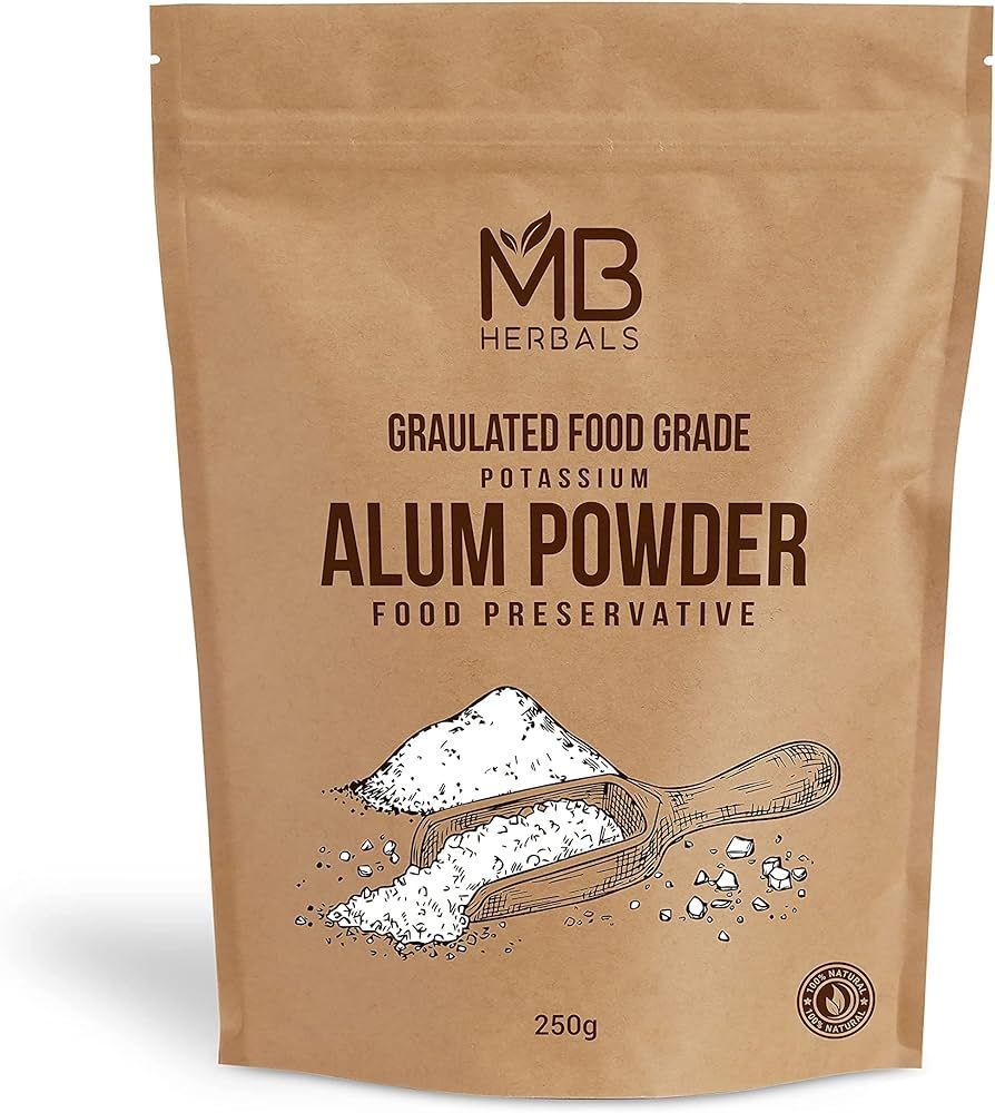 MB Herbals Alum Powder 250 Gram (8.81 oz) | Granulated Coarse Potassium Alum Powder | Food Preser... | Amazon (US)