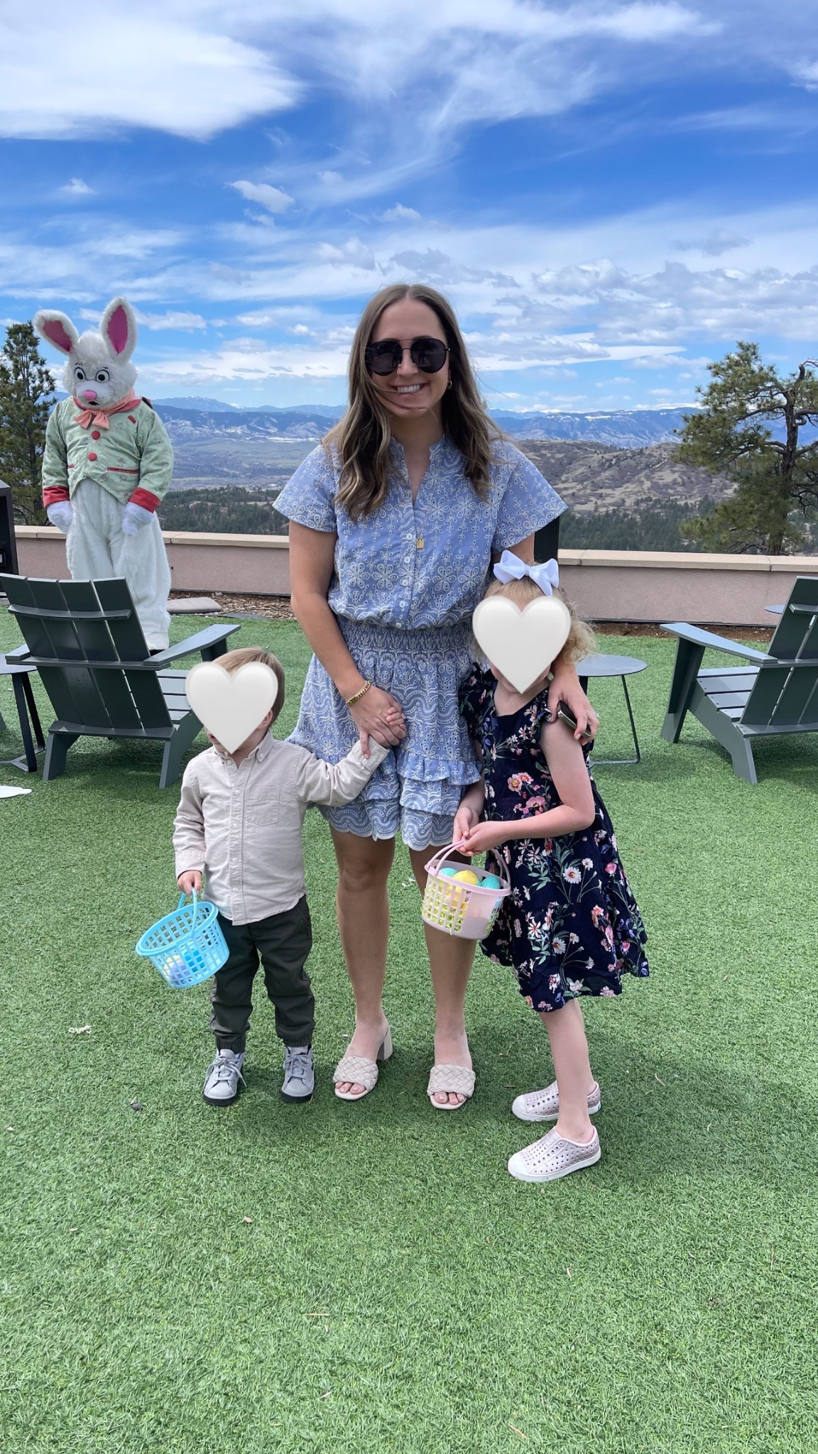 Easter Sunday all dressed up, with the bunny! 🫶🏼 #easterdress #momlife #momoutfit #momootd #dresses #summerdress #vicidress #momof2 #summerdresses #momclothes 

#LTKPetite #LTKStyleTip #LTKFindsUnder100