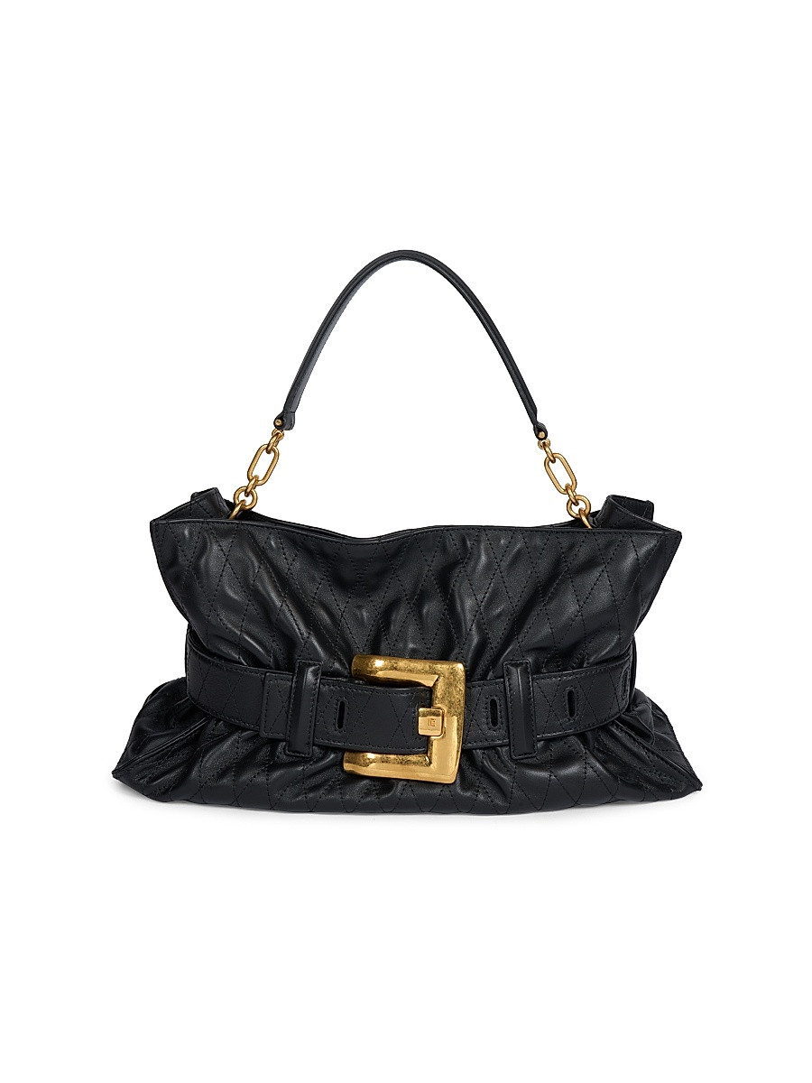 Women's Anthem Medium Quilted Leather Shoulder Bag - Noir | Saks Fifth Avenue