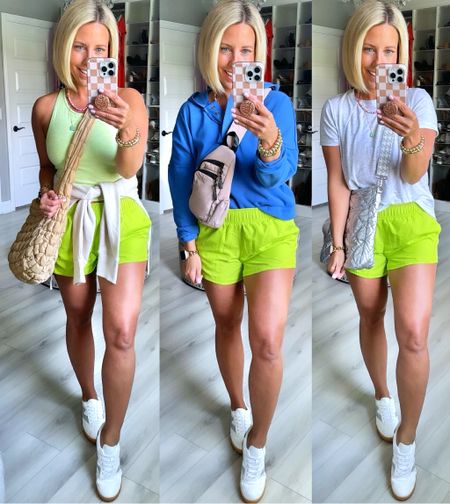 I love the color, fit, and price of these $10 @walmartfashion shorts!!! Their athleisure wear has been especially amazing this summer!!!
⬇️⬇️⬇️
Wearing size small in everything! 

#LTKFindsUnder50 #LTKFitness #LTKStyleTip