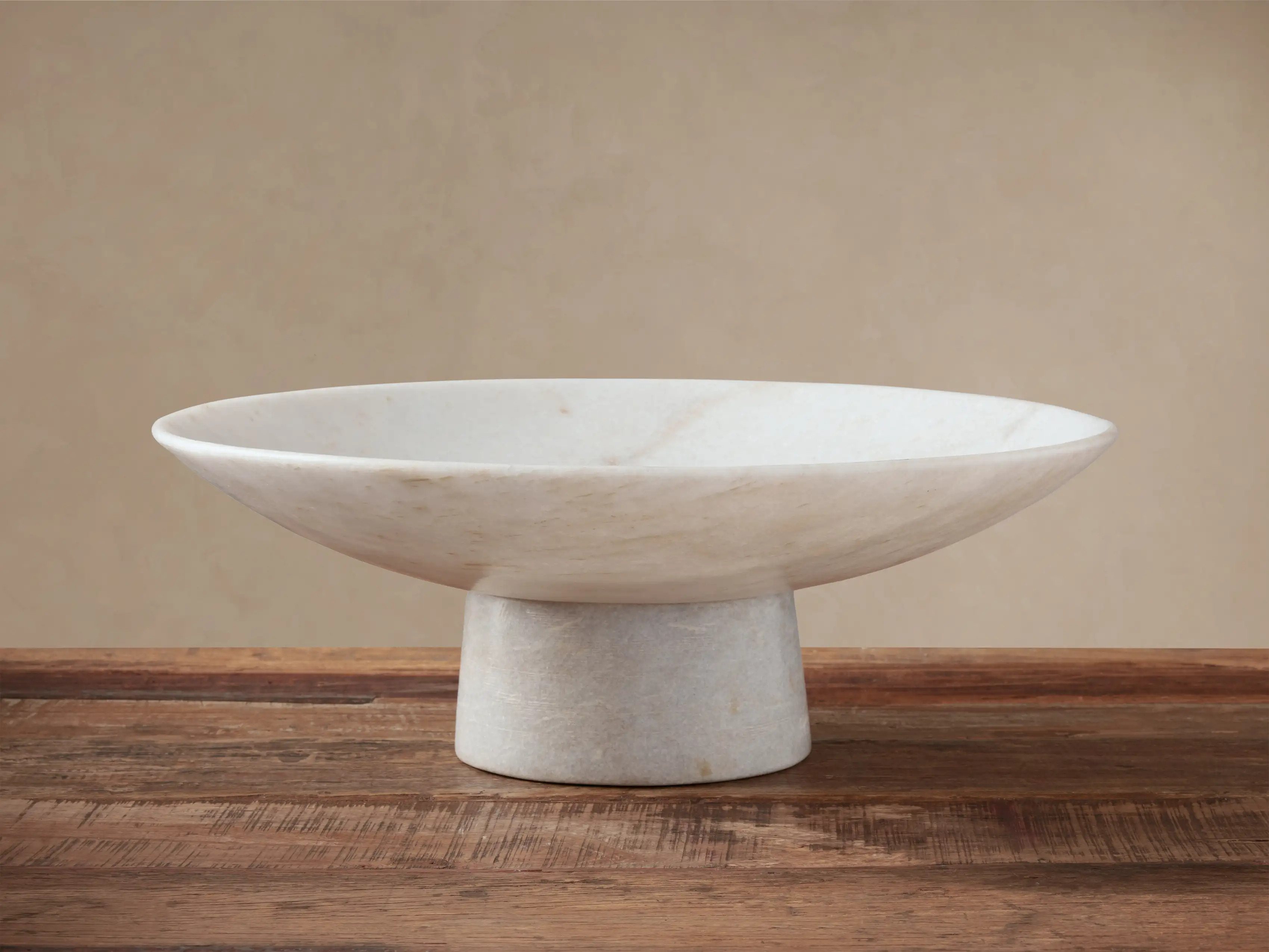 Omo Marble Pedestal Bowl | Arhaus