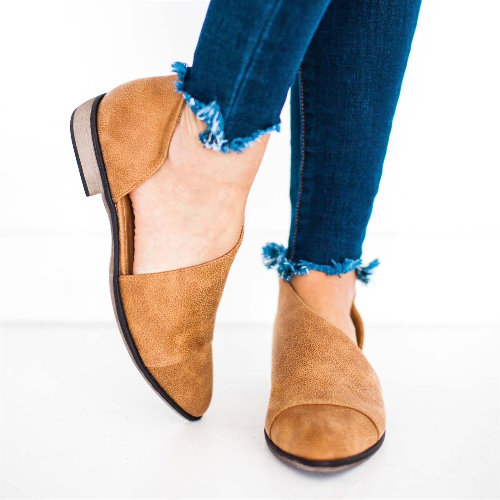 Side Cut Out Flats | Jane