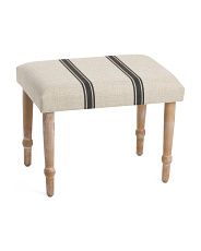 24x18.5 Striped Wooden Stool | Marshalls