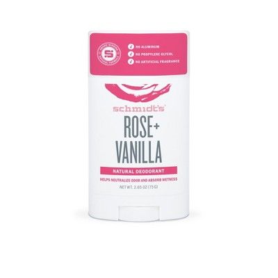 Schmidt's Rose + Vanilla Natural Deodorant - 2.65oz | Target