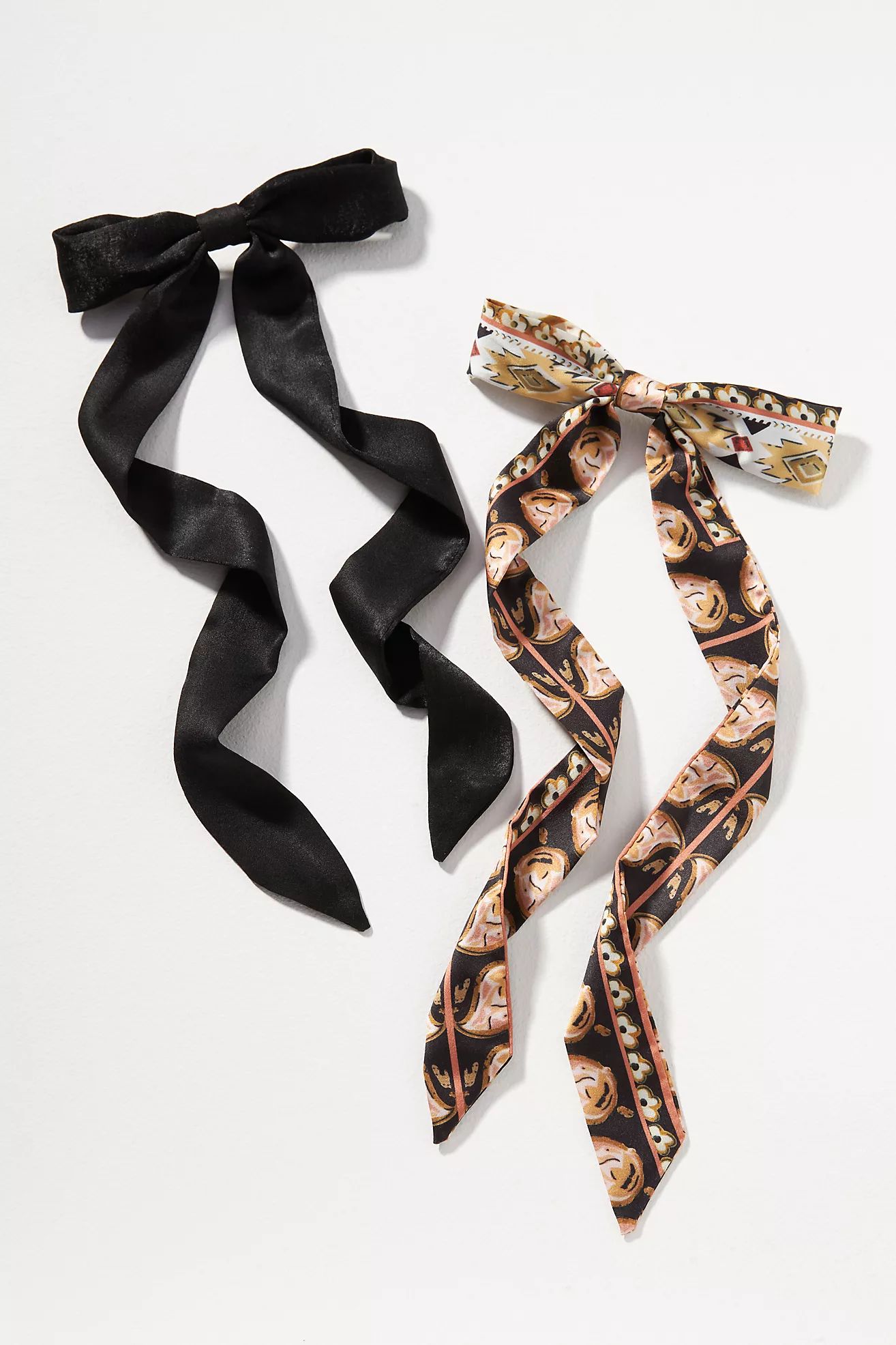 Long Hair Bow Clips, Set of 2 | Anthropologie (US)