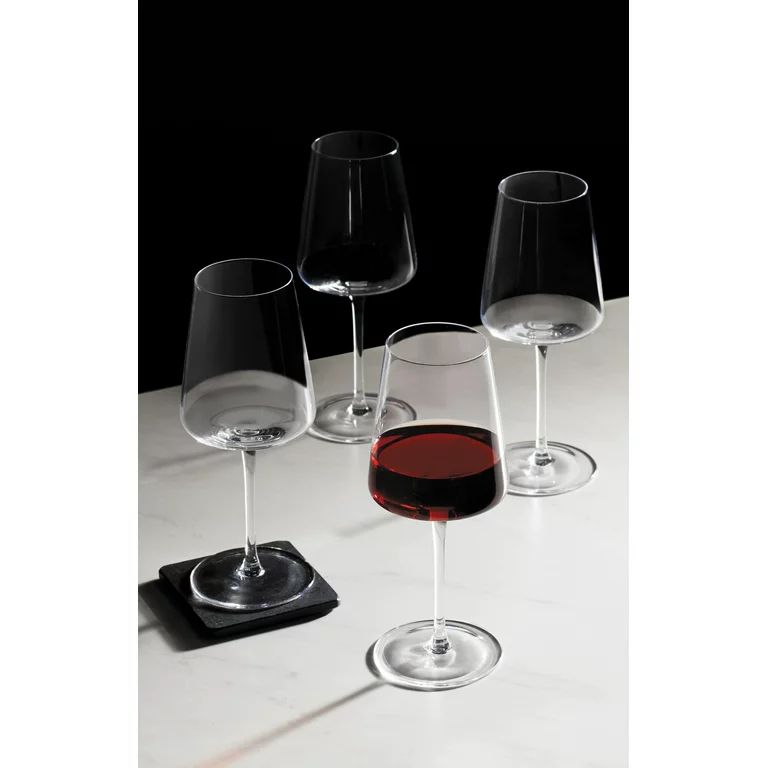 Better Homes & Gardens Clear Flared Red Wine Glass with Stem, 4 Pack - Walmart.com | Walmart (US)