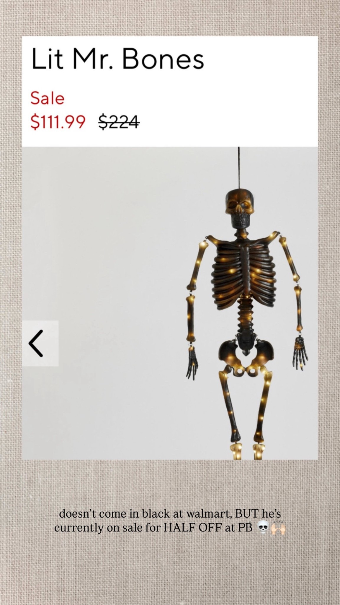 B O O / Mr bones is LIT & HALF OFF

Halloween Decor | Indoor | Outdoor | Black Skeleton | Pottery Barn 

#LTKcanada #LTKsale #LTKcasa