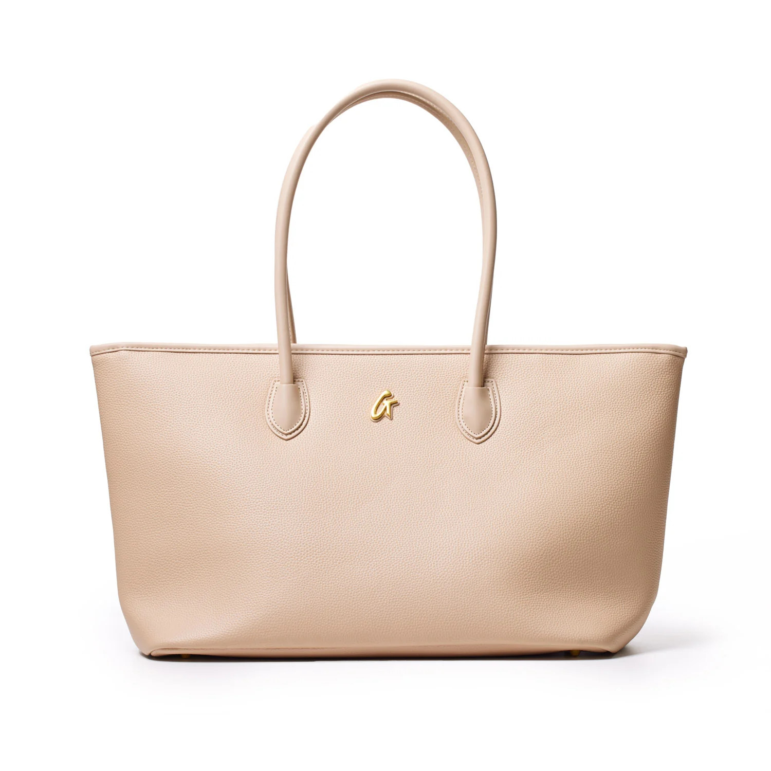 PEBBLE TOTE BAG - NUDE | Glam-Aholic Lifestyle