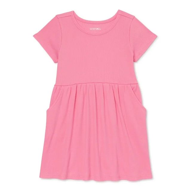 Garanimals Toddler Girl Solid Skater Dress, Sizes 12M-5T | Walmart (US)