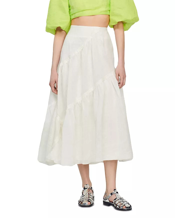 Christina Ruffled Flared Skirt | Bloomingdale's (US)