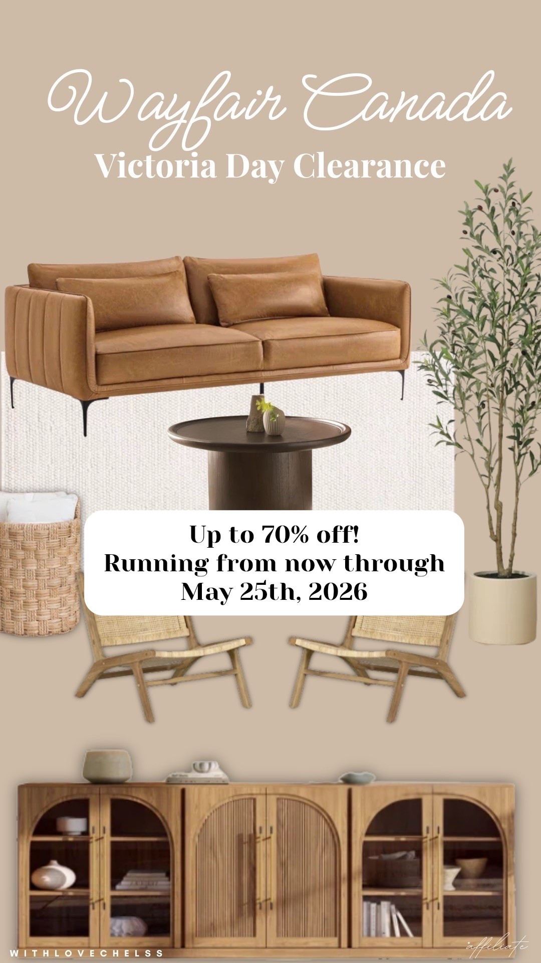 Victoria Day Clearance at Wayfair Canada 

Up to 70% off
Running from now through May 25th, 2026

@wayfaircanada
#WayfairCAPartner #WayfairCAHome

#LTKcanada #LTKsale #LTKhome