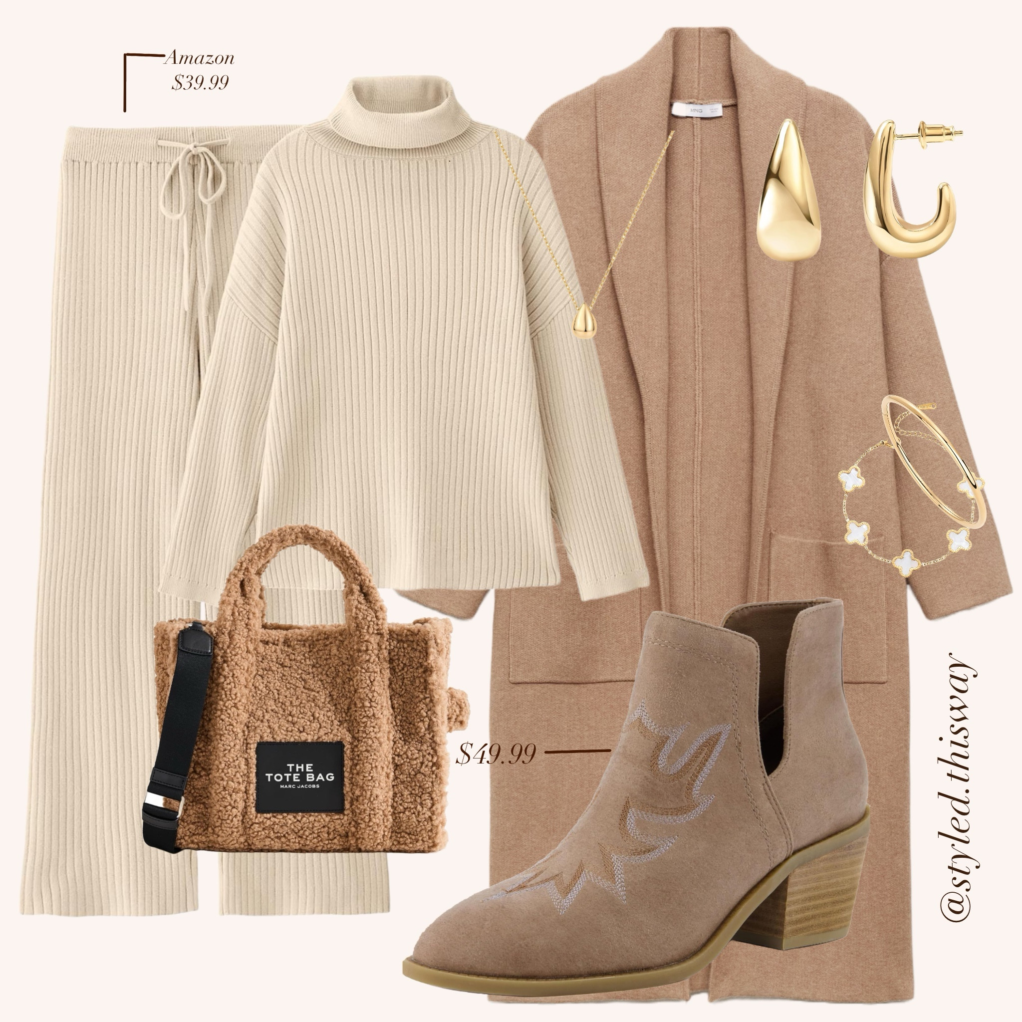 Comfy fall outfit inspo featuring Amazon knit set and some of my favorite Amazon jewelry🍂☕️🤍

#fallfashion #comfyoutfit #falloutfit

#LTKStyleTip #LTKBacktoSchool #LTKSeasonal
